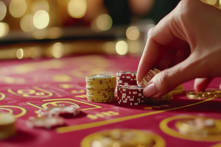 VIP Roulette live table with croupier and betting interface